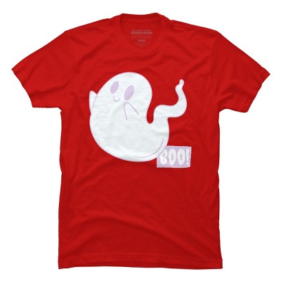 Men's Design By Humans Boo Cute Ghost Halloween cute design By BoogieCreates T-Shirt