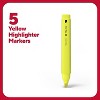 TRU RED Tank Highlighter with Grip Chisel Tip Yellow 5/Pack TR54577 - 2 of 4