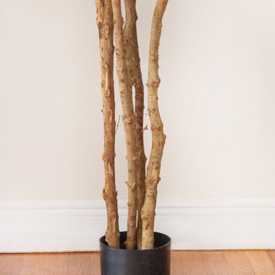 Verdant Charm 6' Silk Fiddle Leaf Fig in Decorative Planter