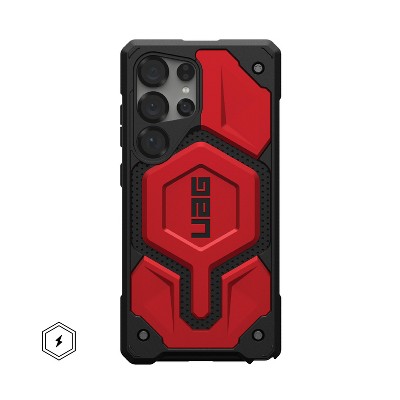 UAG Samsung Galaxy S25 Ultra Case Monarch Pro, Premium Carbon Fiber/Leather Inlay, Compatible with Magnetic Charging