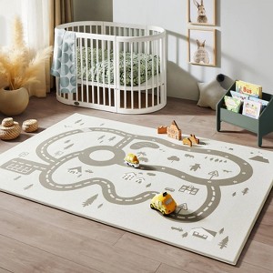 Tiny Land® Double-Sided Baby Playmat Urban Zoo Adventure - 1 of 4