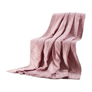 Quilted PolYester Solid Color Weighted Twin Blanket - 1 of 4