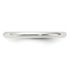 Black Bow Jewelry 2mm Sterling Silver Polished Half Round Standard Fit Band - 3 of 4