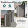 Gulches Optional two-color storage shed, single hinge door, solid structural design, good ventilation, surface with protective film - 3 of 4