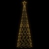 vidaXL Christmas Cone Tree Warm White 500 LEDs - 3 of 4