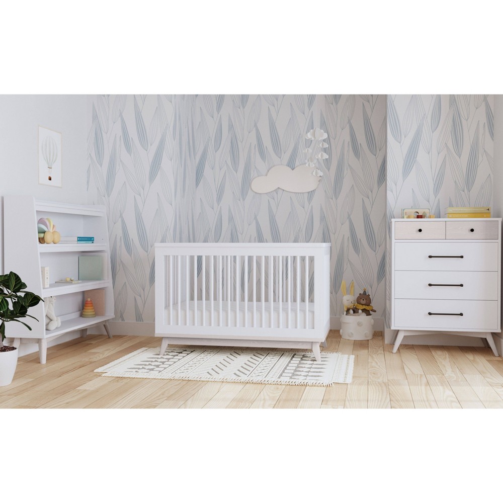 Photos - Cot Westwood Design Rowan Cottage Crib - Ash Linen