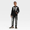 Boys' Halloween 'Glow In the Dark' Zip-Up Hooded Sweatshirt - Cat & Jack™ Black - 4 of 4