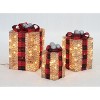 Everstar Set Of 3 UL Gift Box Sculpture, Gold - 3 of 4