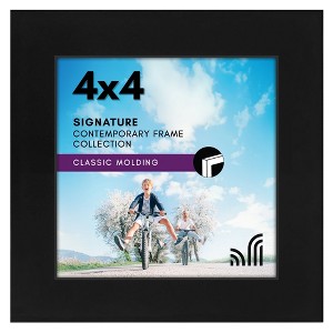 Americanflat 4x4 Picture Frame -- Gallery Style Frames Made of Engineered Wood - Square Frame for Tabletop and Wall Display - Black - 1 of 4
