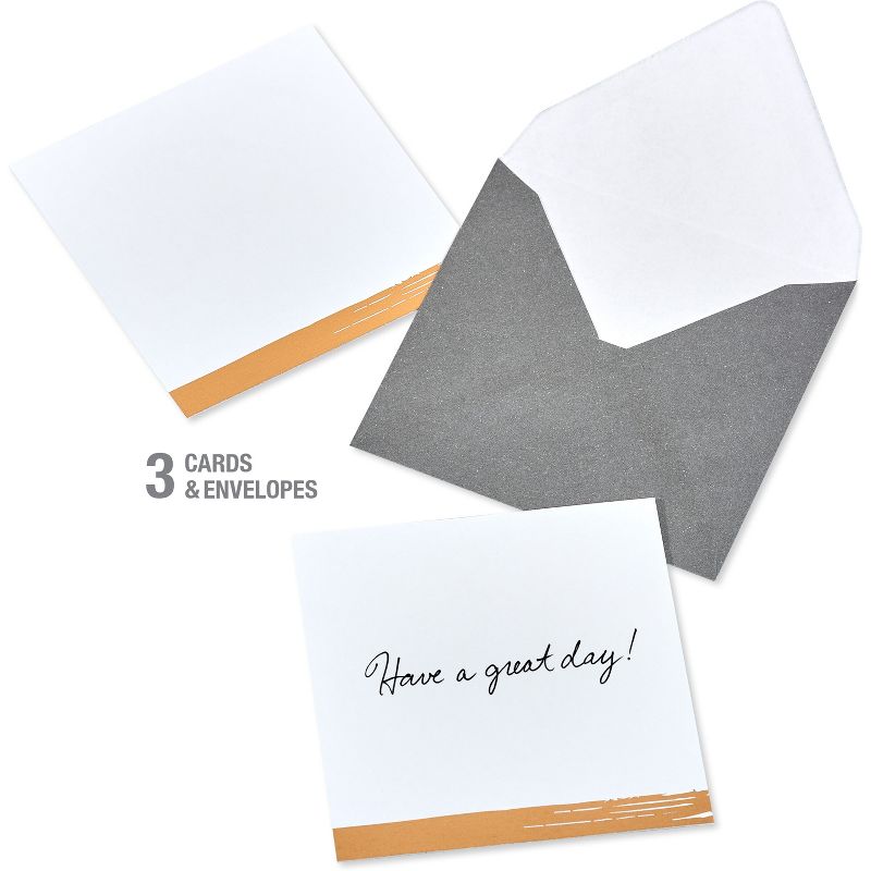 12ct Blank Mini Note Cards Neutral Colors, 6 of 8