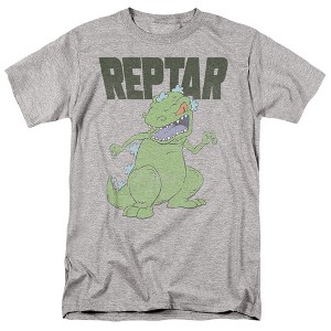 Rugrats Reptar Big Adult T-Shirt Athletic Heather Large - 1 of 4