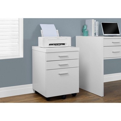 NicBex Mobile File Cabinet with 3 Storage Drawers Contemporary Under Desk Storage Filing Cabinet Office Cabinet for Home, Office