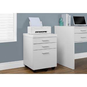 NicBex Modern File Cabinet with Wheels,Vertical Filing Cabinets with 3 Drawers and Handles,Office Cabinet for Home, Office - 1 of 4
