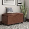 NicBex Multi-functional Ottoman with Storage, Ottoman Foot Rest with Safety Hinge and Tufted Top for Bedroom, Living Room, Light Brown - 2 of 4