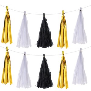 Unique Bargains Party Decoration Reusable Tassel Garland Banner DIY Kits 15 Pcs - 1 of 3