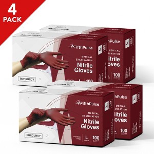 FifthPulse Bulk Burgundy Nitrile Exam Gloves, Perfect for Cleaning, Cooking & Medical Uses - 1 of 3