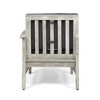Dining Chairs, Right Arm Chair, Acacia Wood Frame Kitchen Chair, Outdoor Patio Chair, Thick Plush Cushions Side Chair - 3 of 4