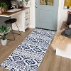 Washable Boho Vintage Area Rug, Low Pile Foldable Non-Slip Non-Shedding Indoor Floor Carpet for Bedroom Home Office - 2 of 4