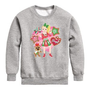 JoJo Siwa Oh Snap Graphic Long Sleeve Fleece Sweatshirt - Athletic Heather - 3T - 1 of 3