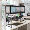 YIYIBYUS Over Sink Dish Drying Rack, Large Storage Kitchen Dish Rack with Door - 2 of 4