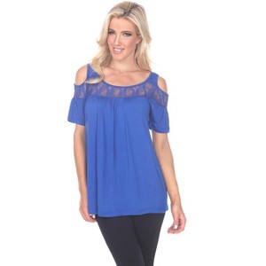 Women's Cut Out Shoulder Bexley Tunic Top - White Mark - 1 of 3