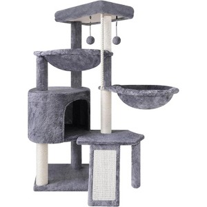 Heybly Three Layer Cat Tree with Cat Condo and Two Hammocks - 1 of 4