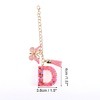 Unique Bargains Heart Sequin Letter D Butterfly Tassel Water Cup Pendant Pink 1 Pc - 2 of 4