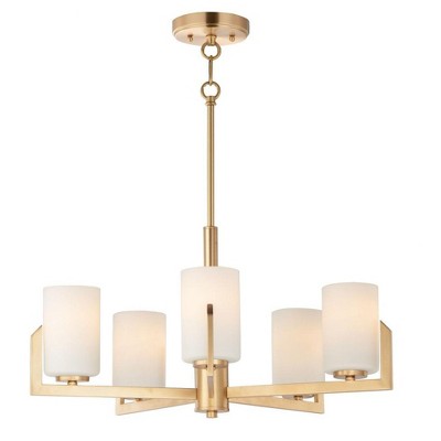 Maxim Lighting Dart 5 - Light Chandelier in  Satin Brass