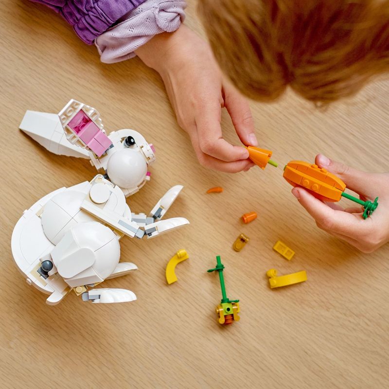 LEGO Creator 3in1 White Rabbit Toy Animal Figures Set 31133, 6 of 11
