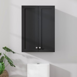 VANIRROR 19X27In Bathroom Wall Cabinet Over The Toilet Storage Cabinet, Wood Medicine Cabinets Over Toilet Cabinet with Doors for Laundry Room Kitchen - 1 of 4
