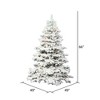 Vickerman Flocked Alaskan Artificial Christmas Tree PreLit - 3 of 4