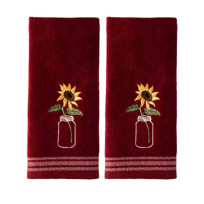 Sunflower hand discount towels for bathroom