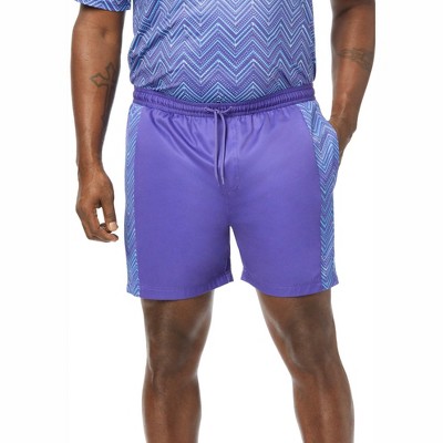 KingSize 5" Contrast Swim Shorts With Super Stretch Liner - 8XL, Navy Chevron — фото 4