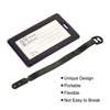 Unique Bargains PVC Durable Lightweight Backpack Travel ID Luggage Tag 3 Pcs - 3 of 4