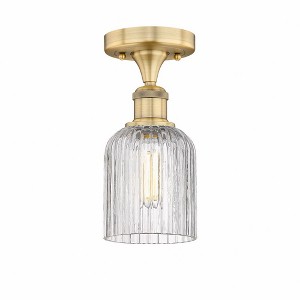 Bridal Veil - 1 Light Semi-Flush Mount In Art Deco Style-9.13 Inches Tall and 5 Inches Wide - 1 of 1