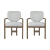 NicBex  Set of 2 Modern Dining Chairs with Rubber Wood Frame and Backrest,Dinner Chairs for Kitchen,Living Room - 2 of 4