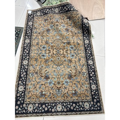 Area Rugs Floral Rug Non Slip Large Living Room Rug Washable Vintage Bohemian Soft Carpet for Bedroom Home Office
