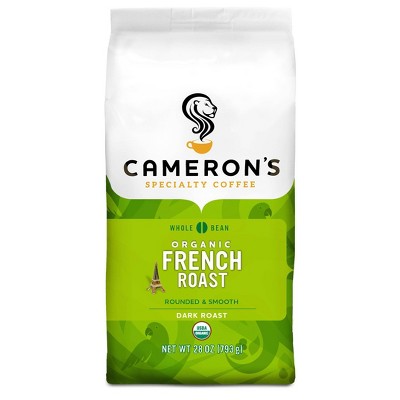 Cameron's Organic French Roast Whole Bean Coffee - 28oz