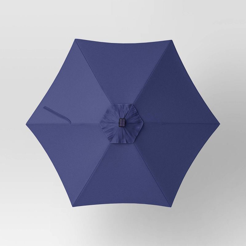 9' Round Solar Outdoor Patio Market Umbrella with Black Pole - Threshold™, 5 of 8