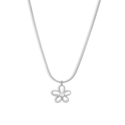 EVRY JEWELS WATERPROOF Gold or Silver Plated Petunia Necklace