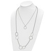 Chisel Stainless Steel Polished with Circles 2-Strand 20" Necklace - 2 of 2