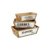 Cheung's Persim Set of 3 Tapered Wood Crates - 2 of 4