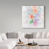 24" x 24" Larkspur And Roses by Cora Niele - Trademark Fine Art: Canvas Botanical Digital Art for Home Decor - 3 of 4