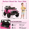 24V Kids Car,2-Seater Ride on Electric Vehicle Truck with Remote Control and LED Lights - 2 of 4