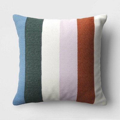 Cabana Striped Woven Cotton Square Throw Pillow - Room Essentials™