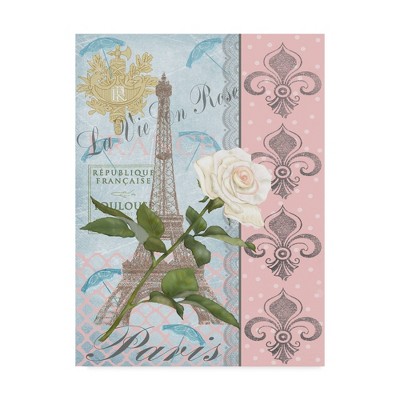 18" x 24" La Vie En Rose I by Jade Reynolds - Trademark Fine Art