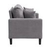57" Upholstered Wooden 2-Seater Loveseat with High-Resilience Cushions - 4 of 4