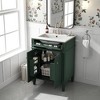 24"W Bathroom Vanity with Ceramic Sink, Bathroom Storage Cabinet with Door Rack, Tip-Out Drawer, Adjustable Shelf & Soft Close Door - ModernLuxe - 2 of 4
