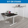 Mount-It! Dual Motor Electric Standing Desk with 55" Tabletop, Black & White - 4 of 4
