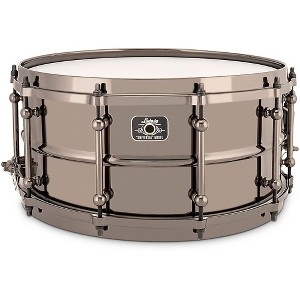 Ludwig Universal Series Black Brass Snare Drum with Black Nickel Die-Cast Hoops 14 x 6.5 in. - 1 of 4